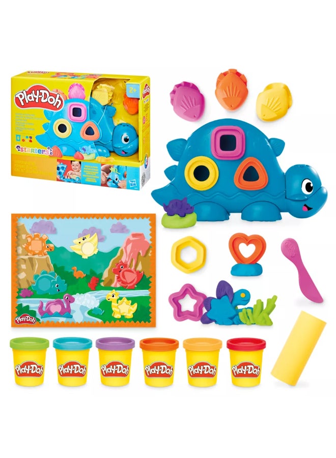 Play-Doh Shapes and Colors Dino Starter Dough Playset Multicolour 21.6 x 27.9 x 7.9 cm HPDG04915L0 - Image 1
